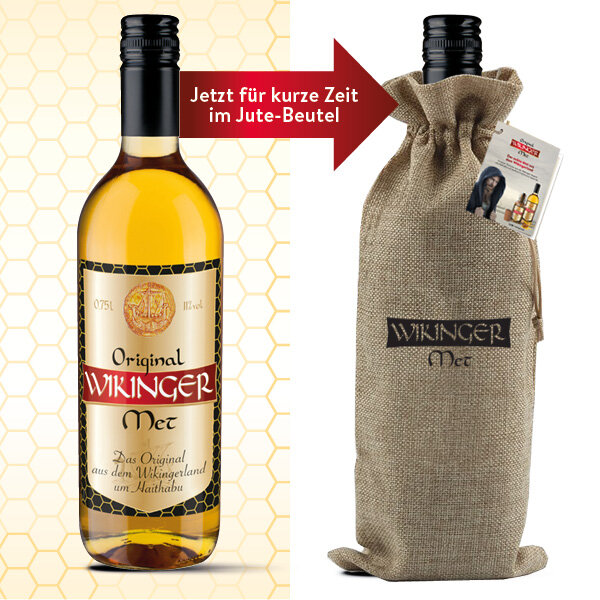 Original Wikinger Met 0,75L im Jutebeutel